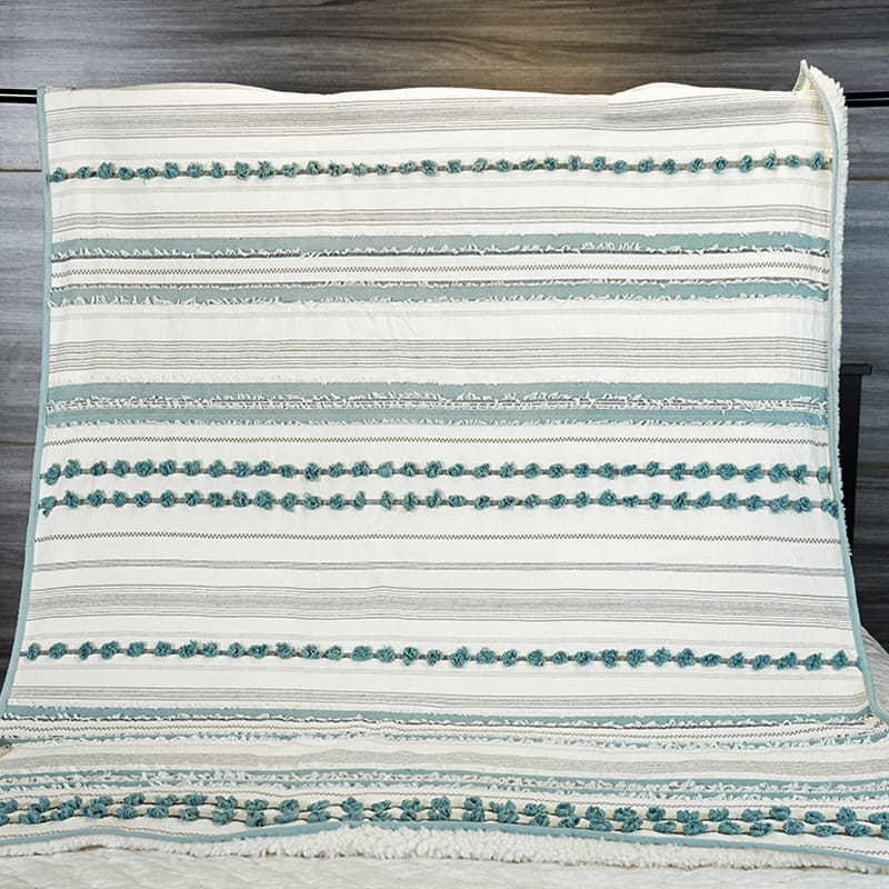 Cotton Yarn Dyed Jacquard Blanket