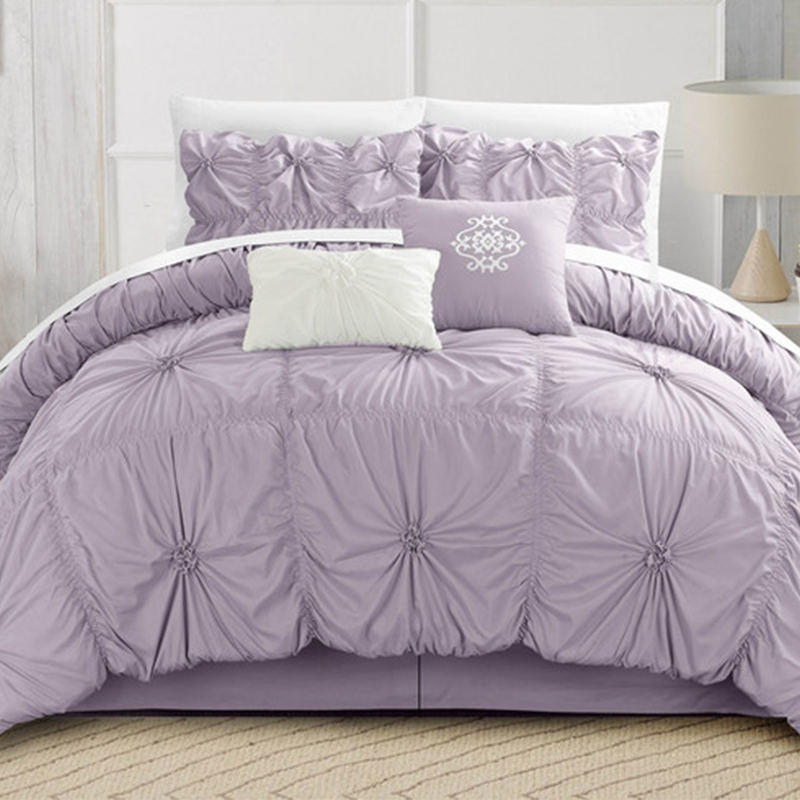 Over Sized Ruching Comforter Set